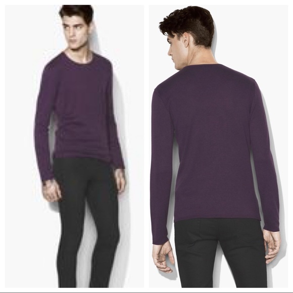 John Varvatos Other - NWT: John Varvatos Purple Crewneck Sweater Sz: L